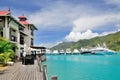 Luxury residency and marina in Eden Island, Seychelles. Royalty Free Stock Photo